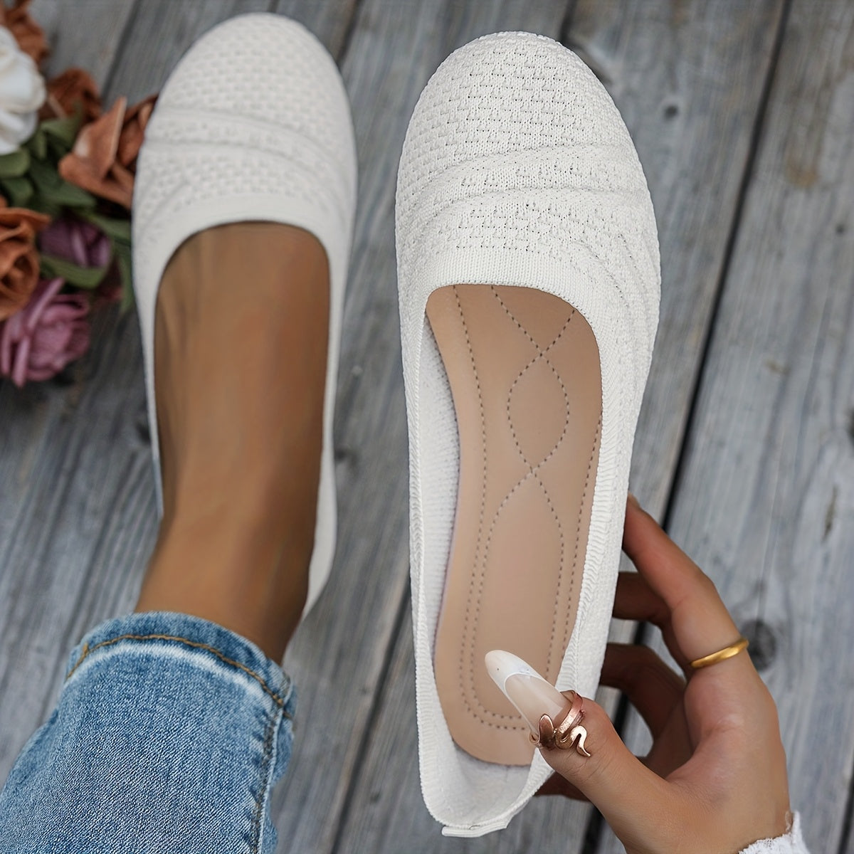 FlexFit Round Toe Flats